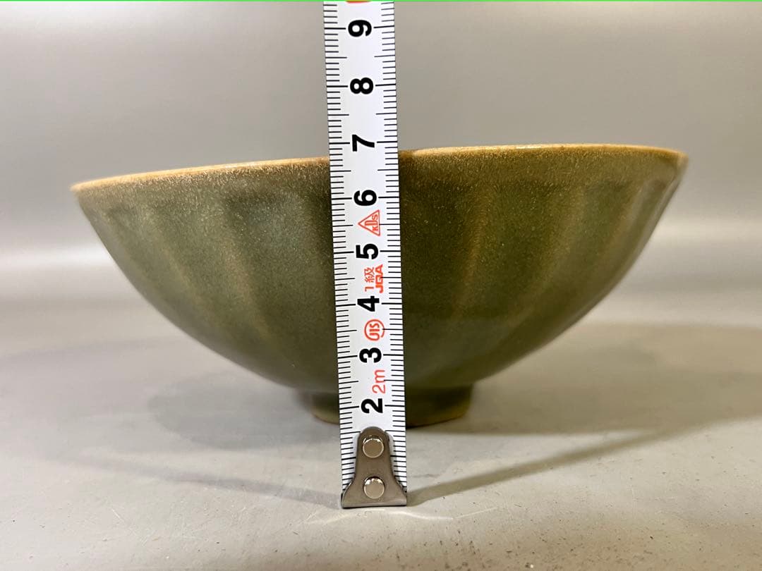 DT644 古い 中国 唐物 青磁 碗 茶道具