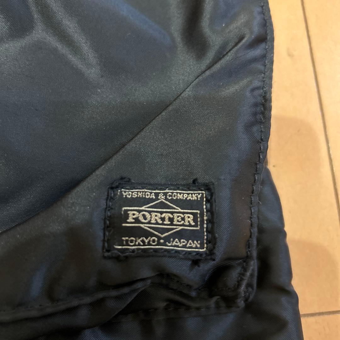 PORTER ブラック　ナイロンショルダーバッグ