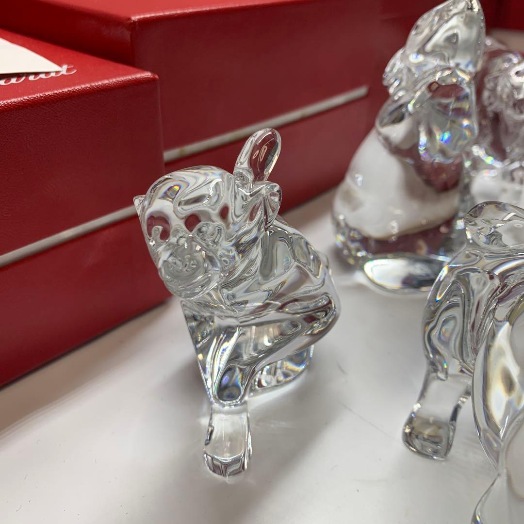超美品　バカラ　十二支セット　クリスタルガラス 　干支の置物　12点セット箱あり
