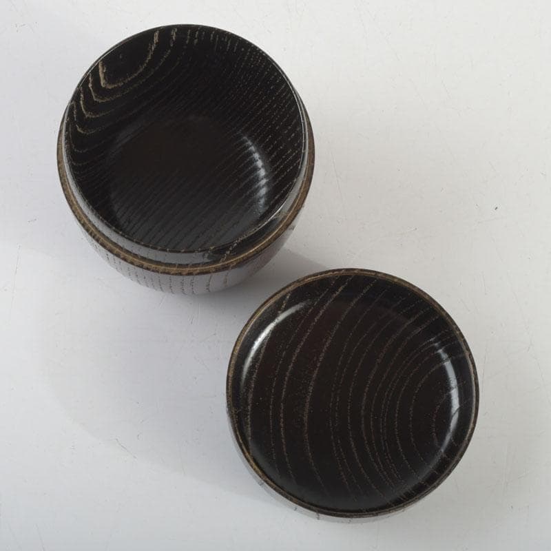 茶道具　漆塗　草渦蒔絵　棗　堀内宗完(兼中斎)極め箱　V　9499