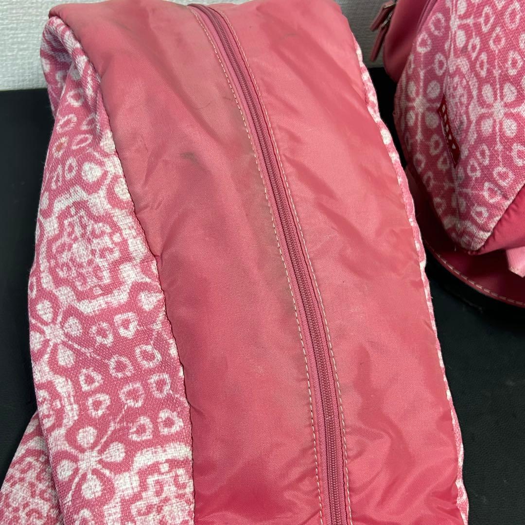 【希少デザイン】ONOFF オノフ キャディバッグ 5分割 総柄 ピンク 9型