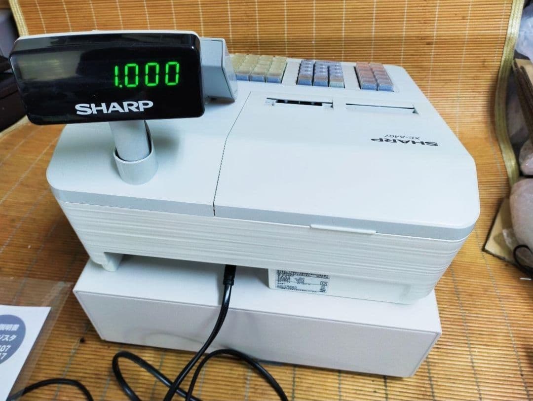 シャープレジスター　XE-A407　PC連携売上管理　上位機種　060111