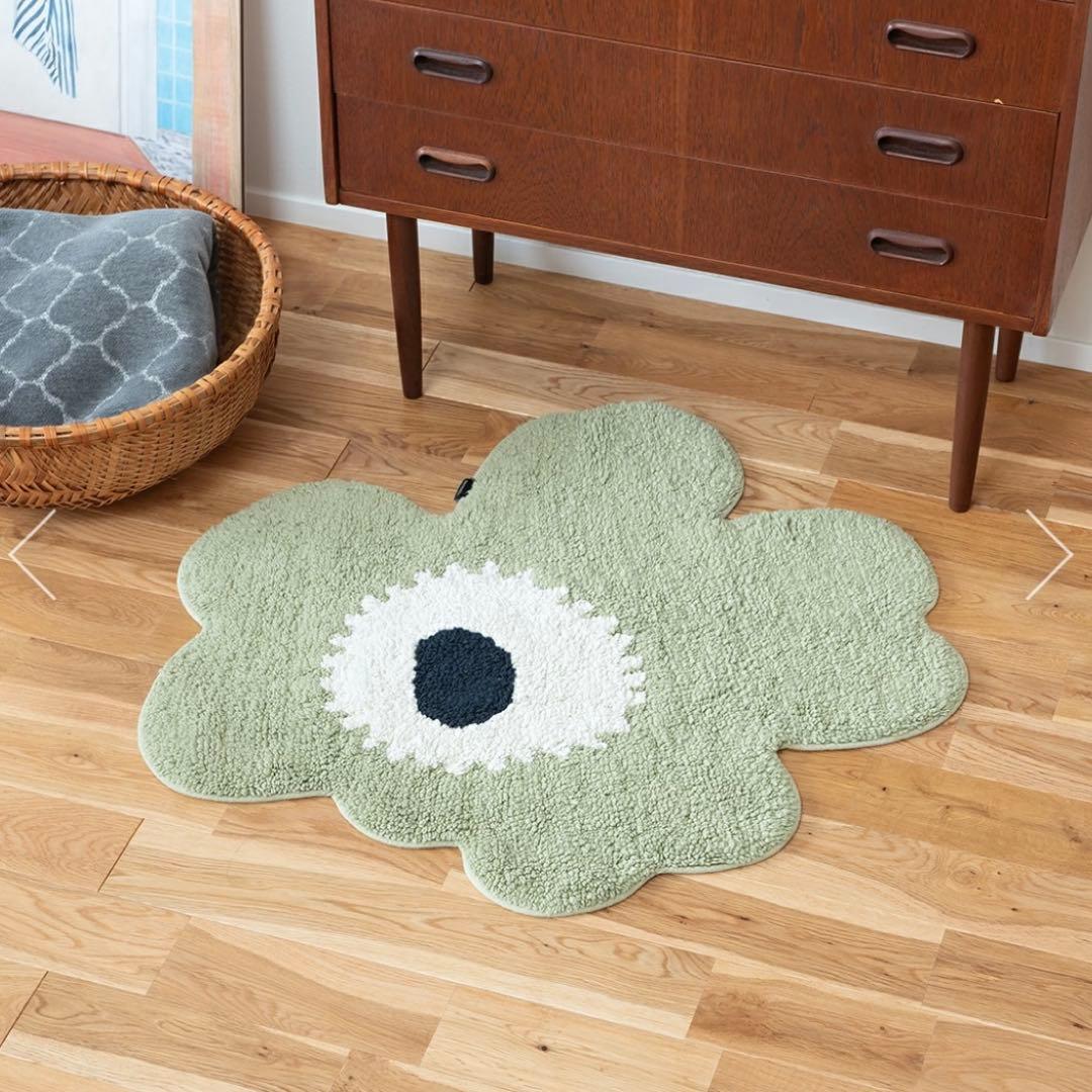 新品 marimekko Unikko バスマット マリメッコ ウニッコ セージ