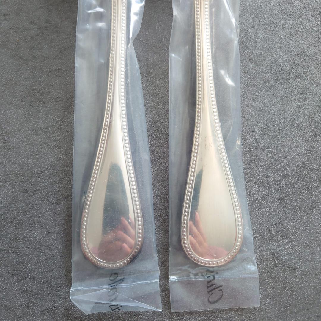 クリストフル パール 未開封 テーブルフォーク 2点
