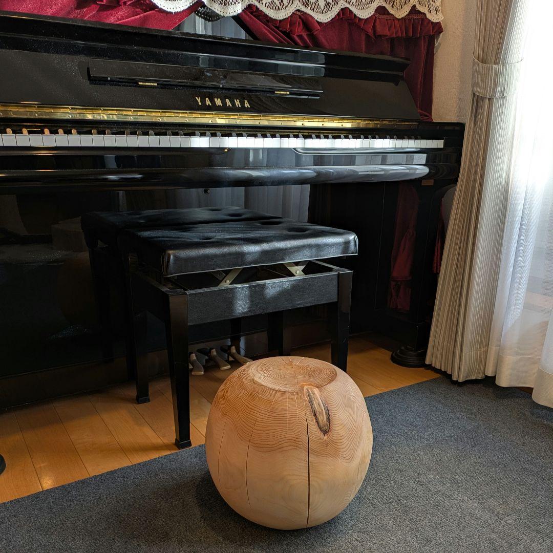 Riwa　天然ヒバ　丸型　高さ約30.5cm