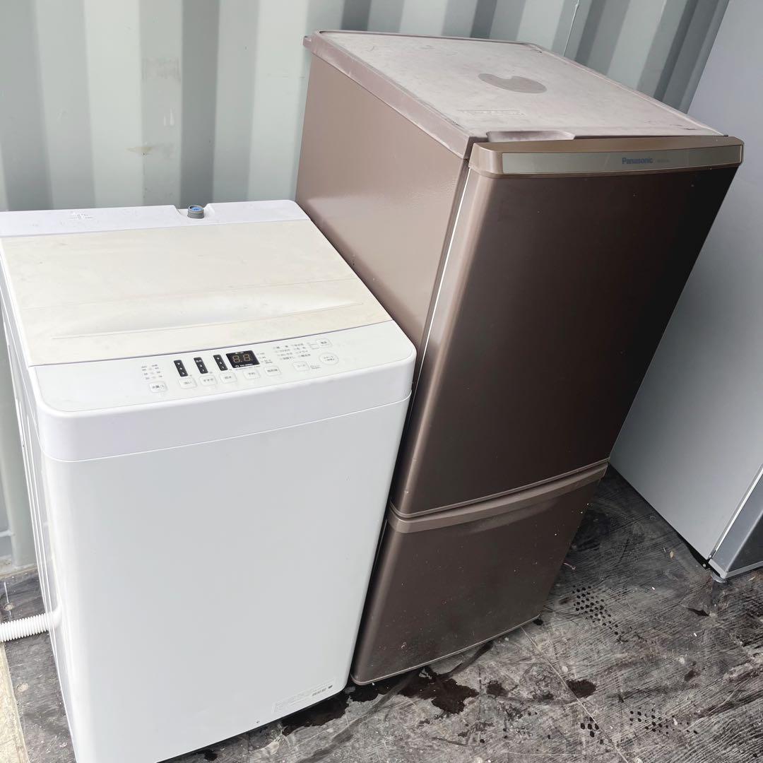 15取付無料！完動品！パナソニックブラウン冷蔵庫2021年製ホワイト洗濯機！