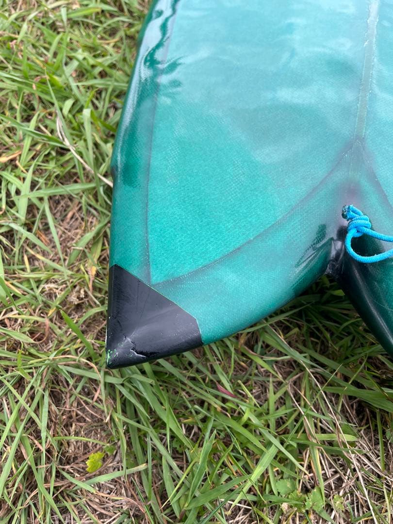 ショートボード6.0　フィン、ニットケースセット　フィッシュ　クワッドフィン