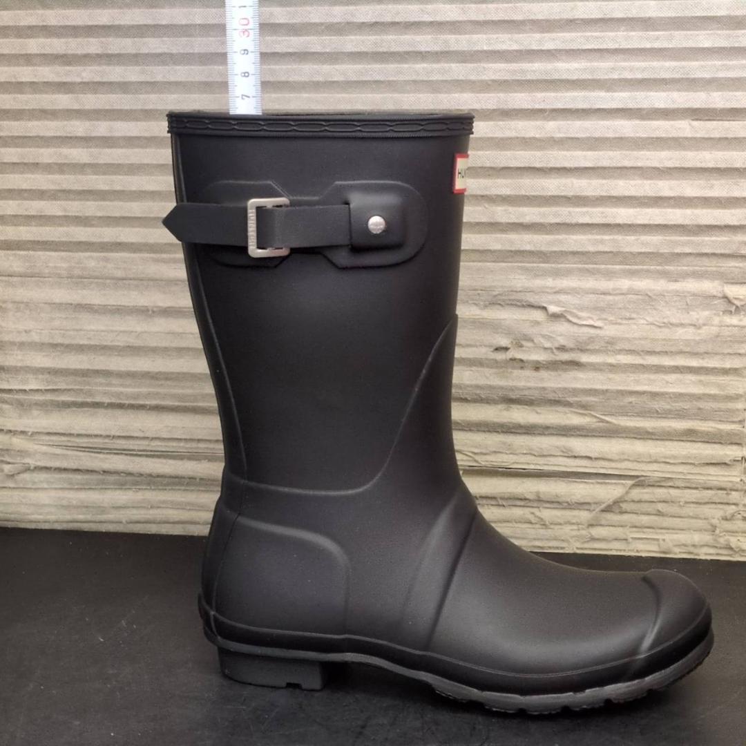 ☆未使用　HUNTER　ショートレインブーツ　WFS1000RMA　US8