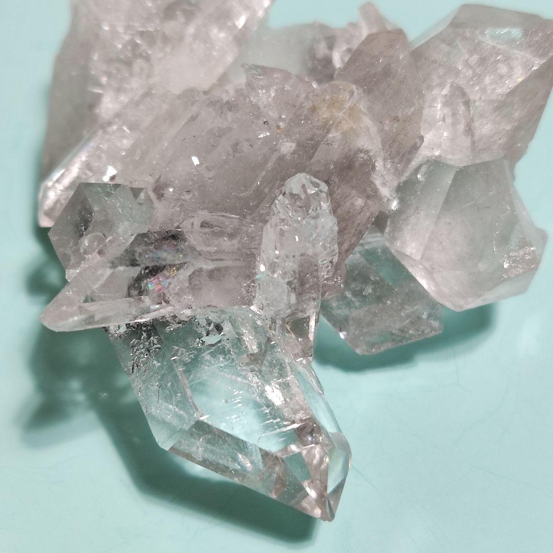 パワーストーン　天然石　ルチルクォーツ　レインボー入り　46g　No.887