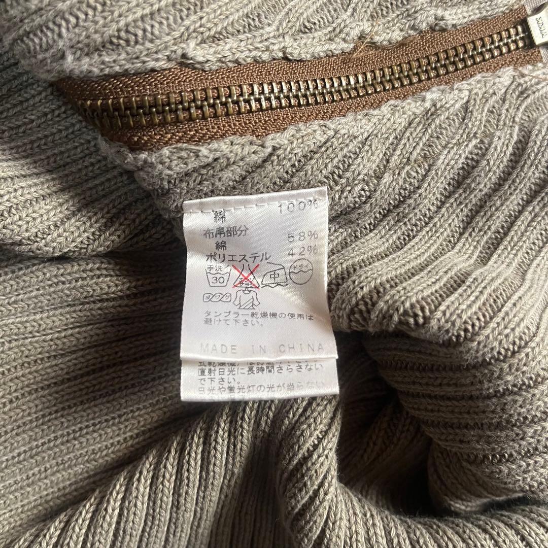 トップス MORGAN HOMME gimmick ds zip up knit