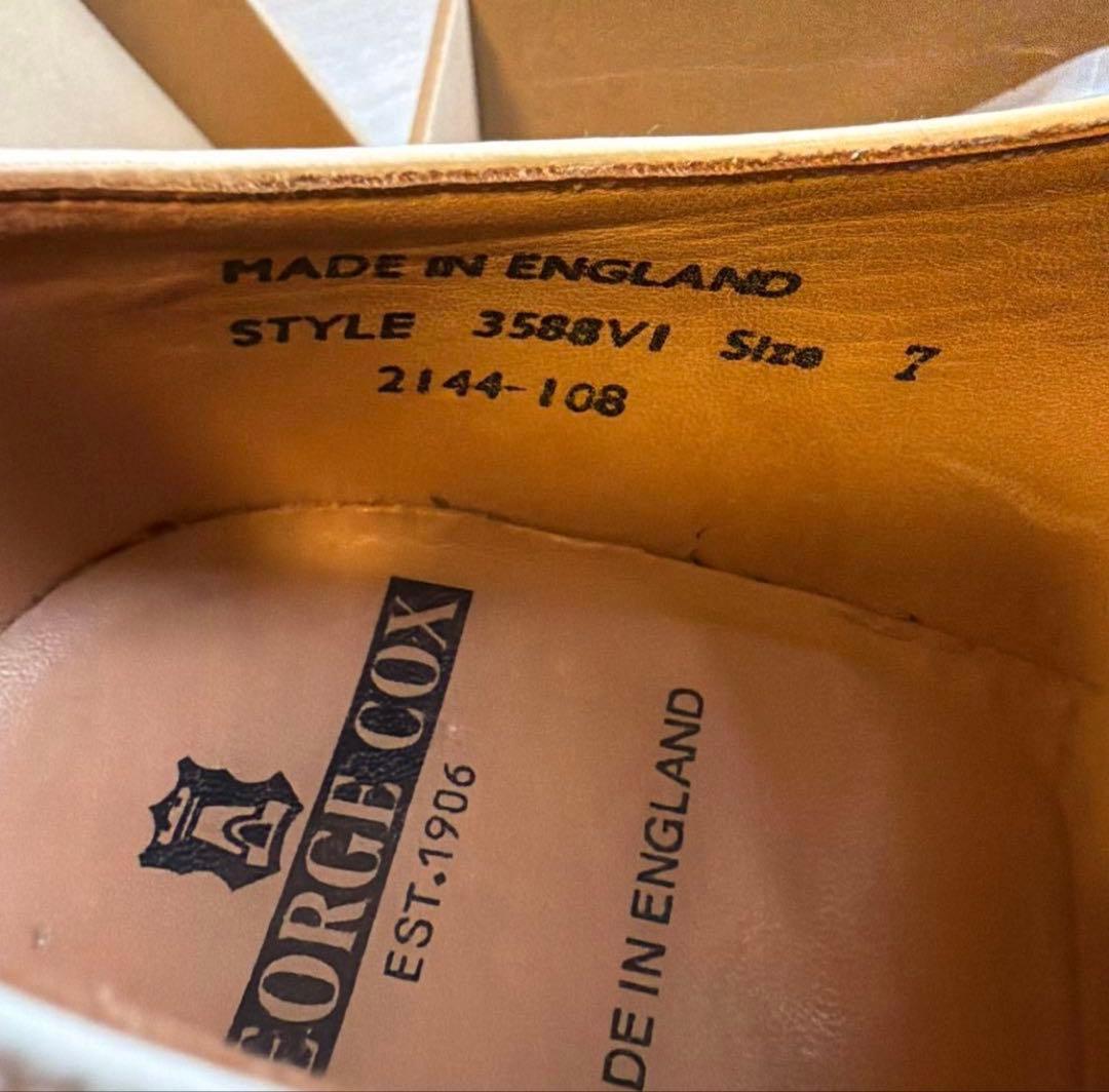 E COX SKIPTON ホワイト サイズ7(26㎝)