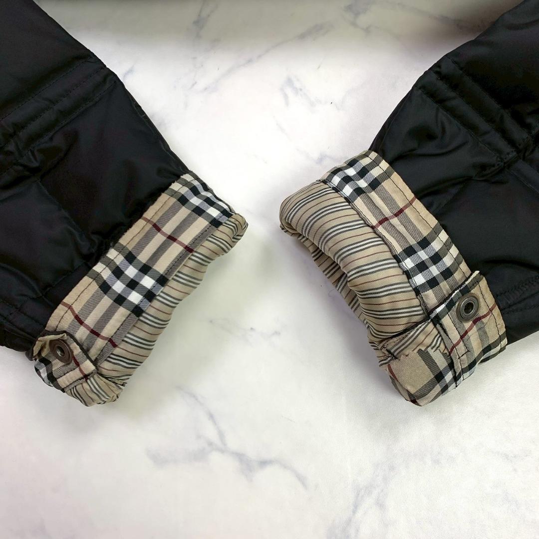 バーバリーブラックレーベル ダウンジャケット 2way ファー M　D887