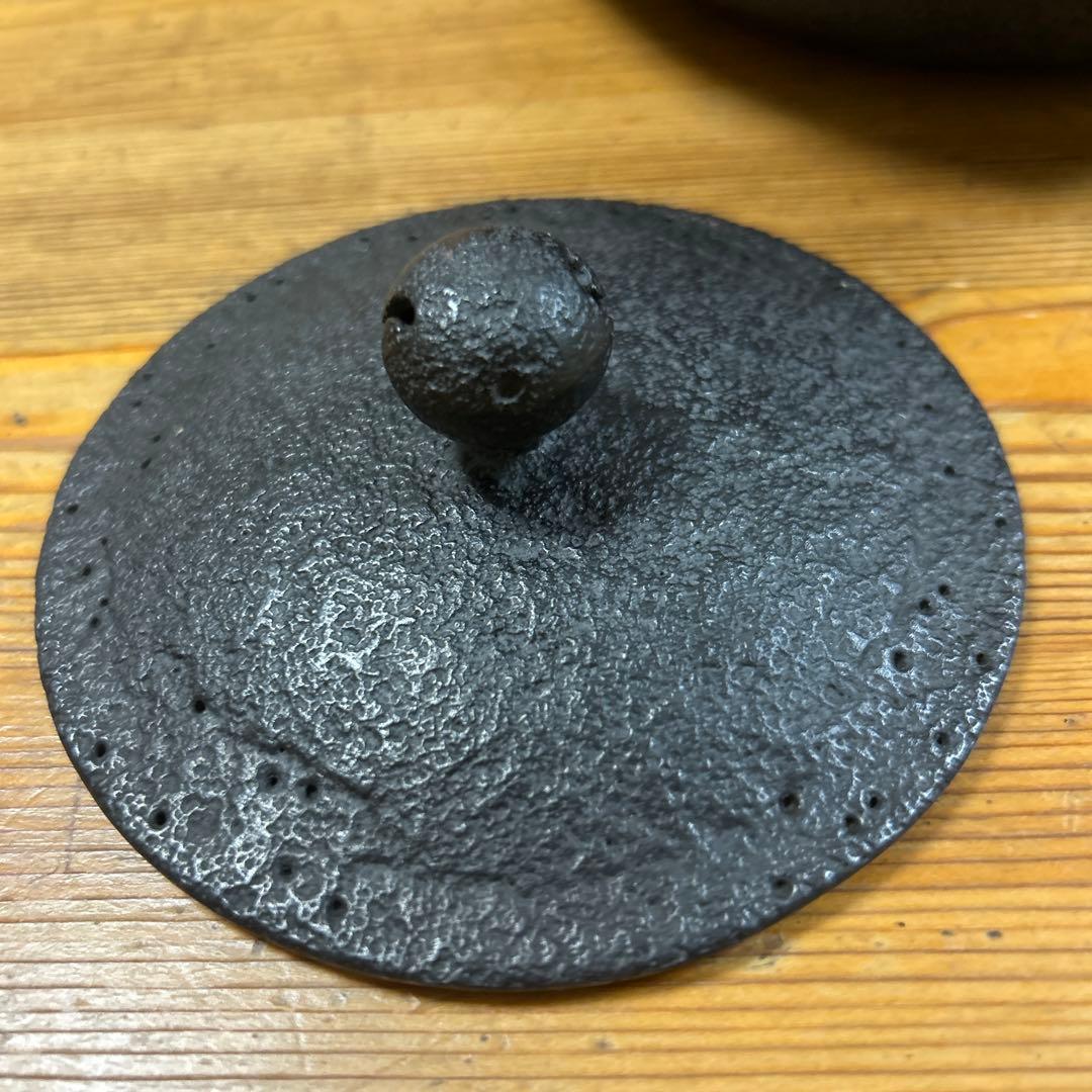 南部鉄器　茶道具 釜師　金沢専治　金澤鶴斎造　希少　工芸品　骨董　 姥口アラレ