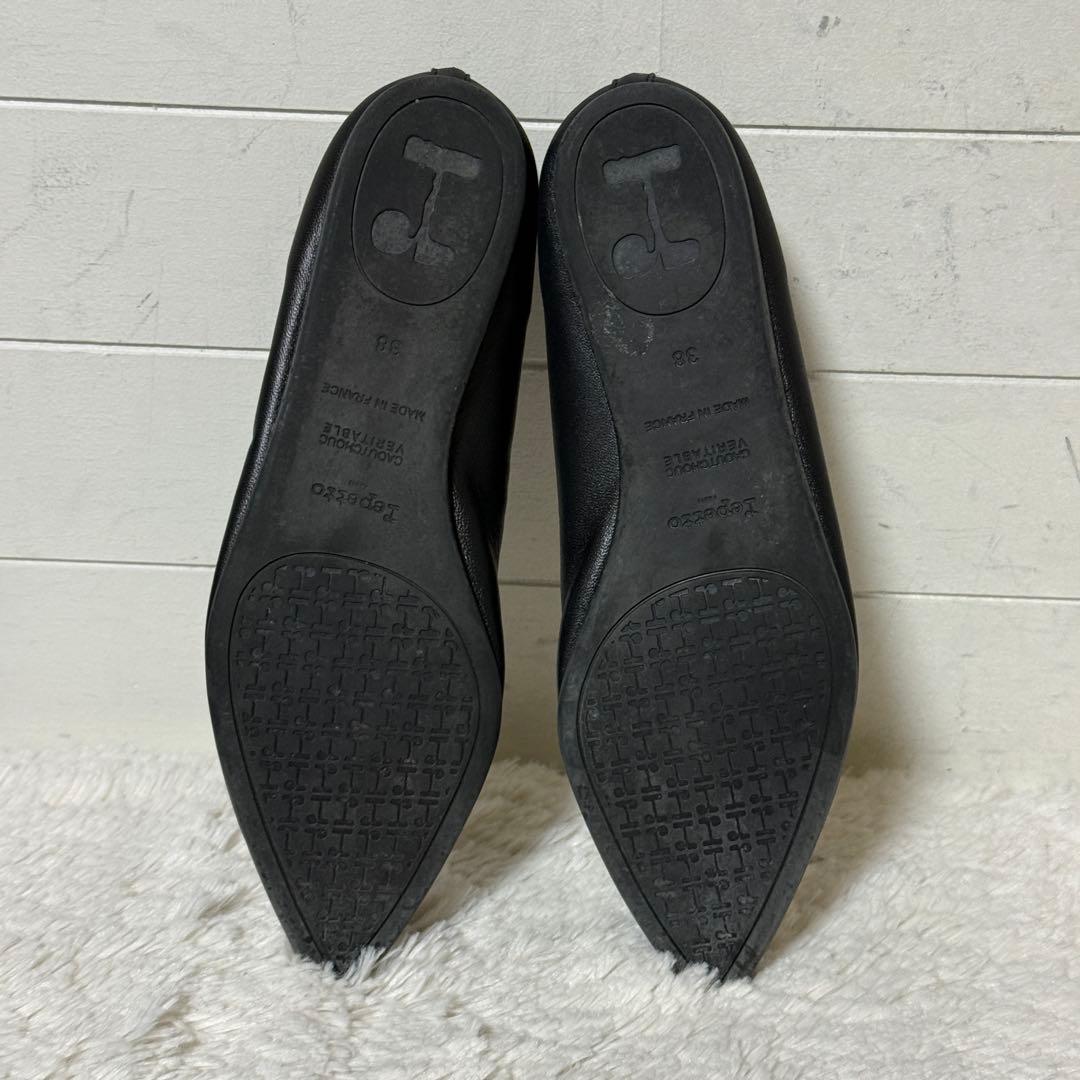 極美品✨repetto レペット　JUNON フラット　バレエシューズ 黒　38