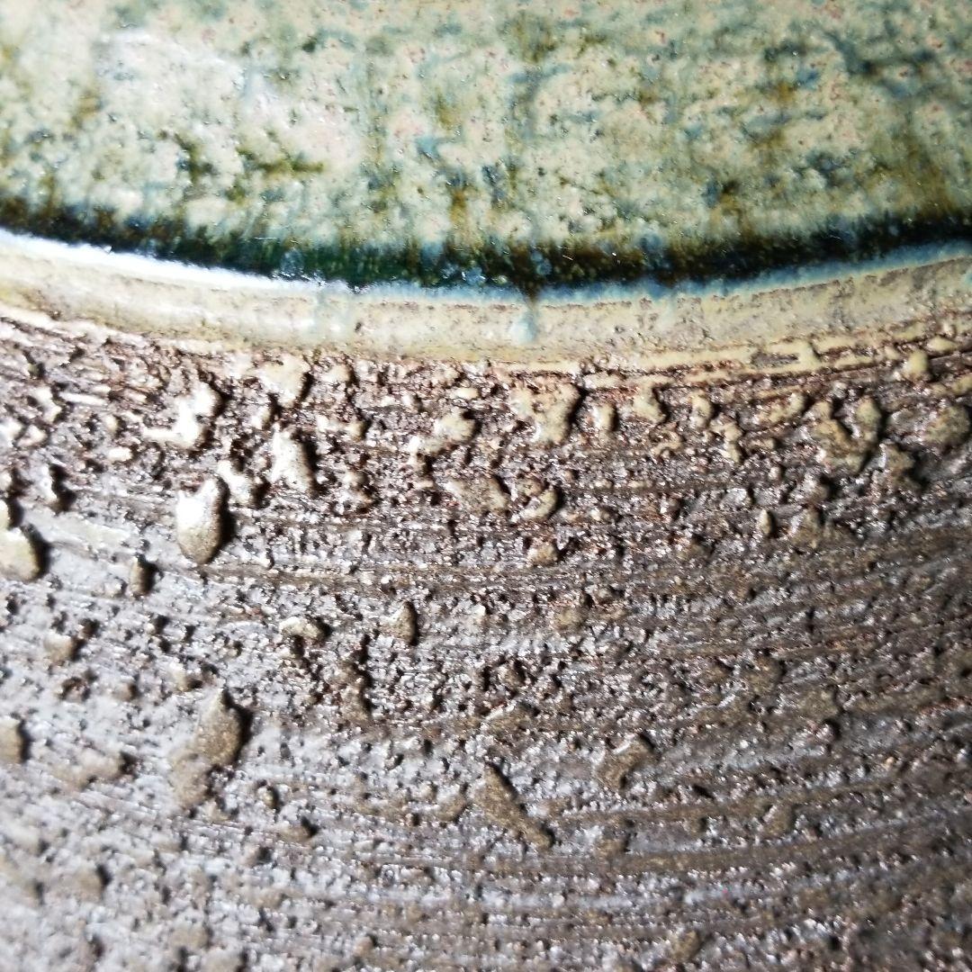 信楽焼傘立て  火色流し壷型 高さ４３cm