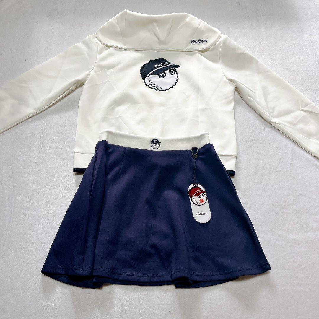 新品　Malbon golf　ゴルフ　トップス＆スカートセット　M　レディース