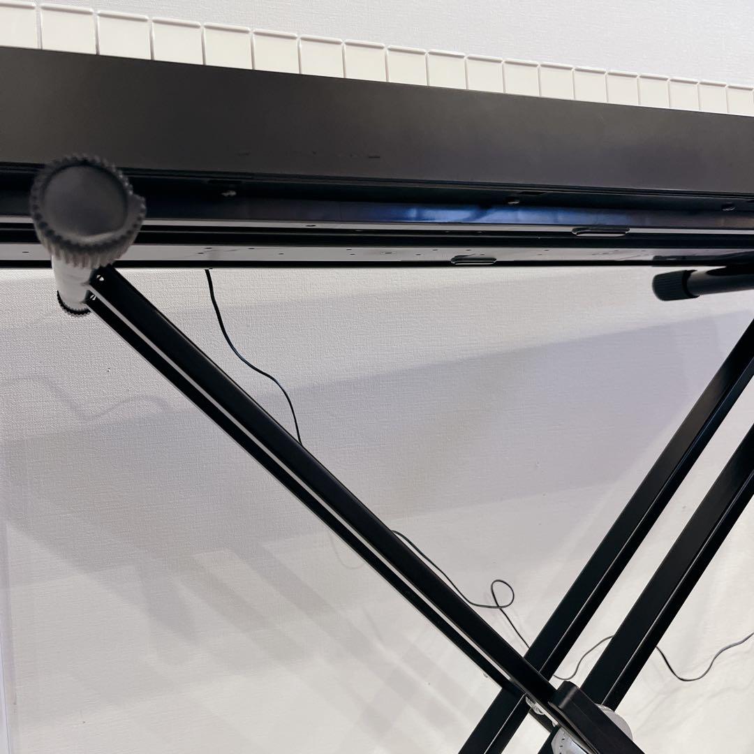 電子ピアノ KORG 88鍵 黒 スタンド付き 黒折りたたみ SP-170S