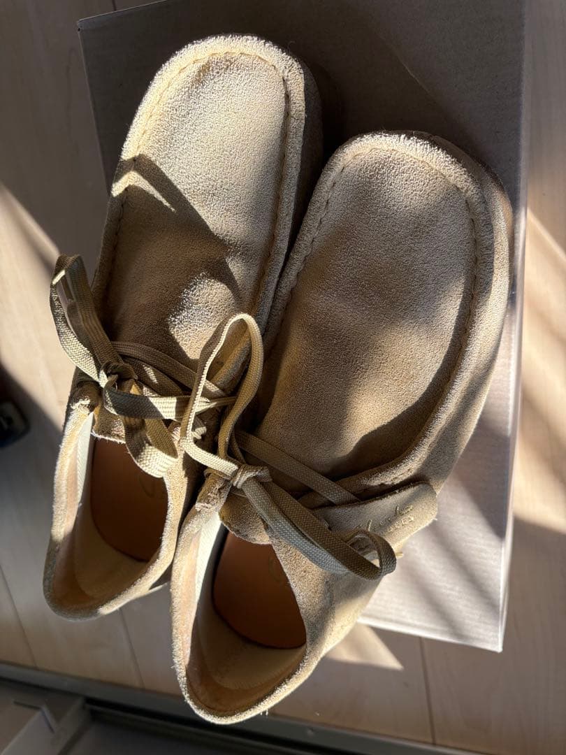 clarks wallabeeクラークスワラビーベージュ 24.5cm UK6