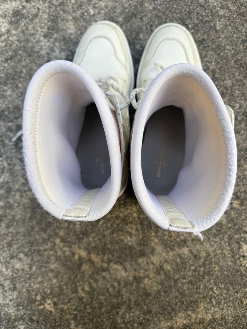 LOUIS VUITTONモノグラムワークブーツ ランドスケープ 20SS 白