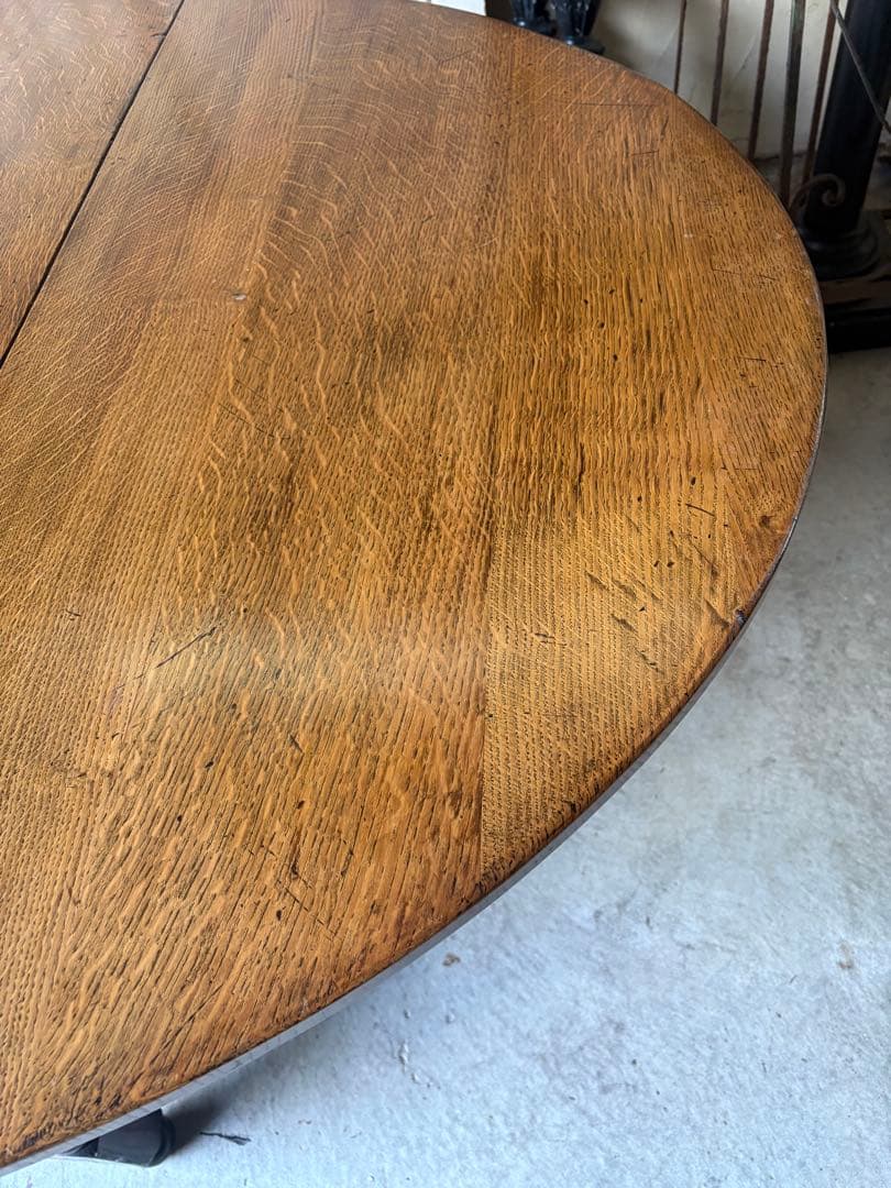 ゲートレッグテーブル/ラージ/オークバタフライテーブル