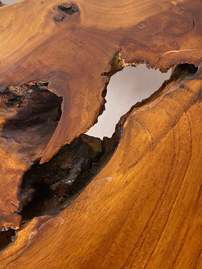 1444❣️ 一枚板　ミニローテーブル　ちゃぶ台