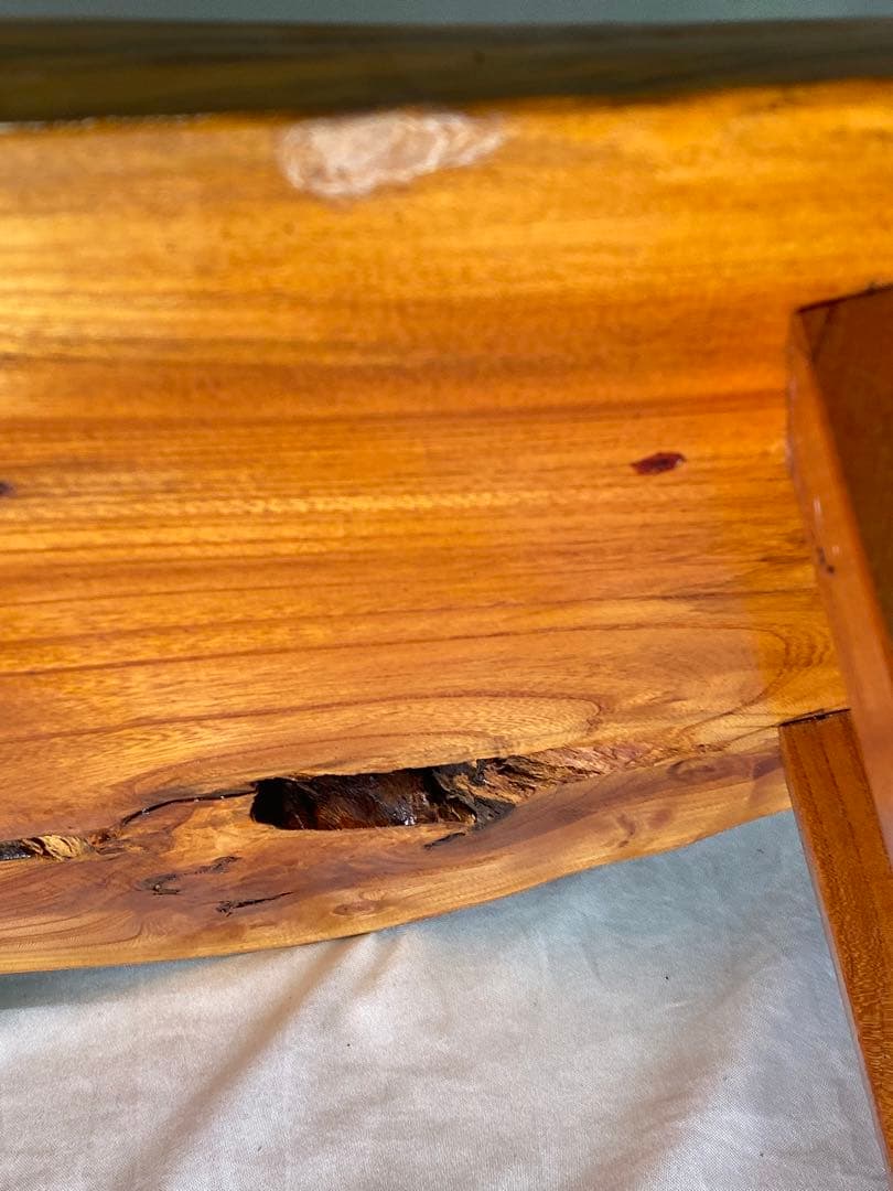 1444❣️ 一枚板　ミニローテーブル　ちゃぶ台