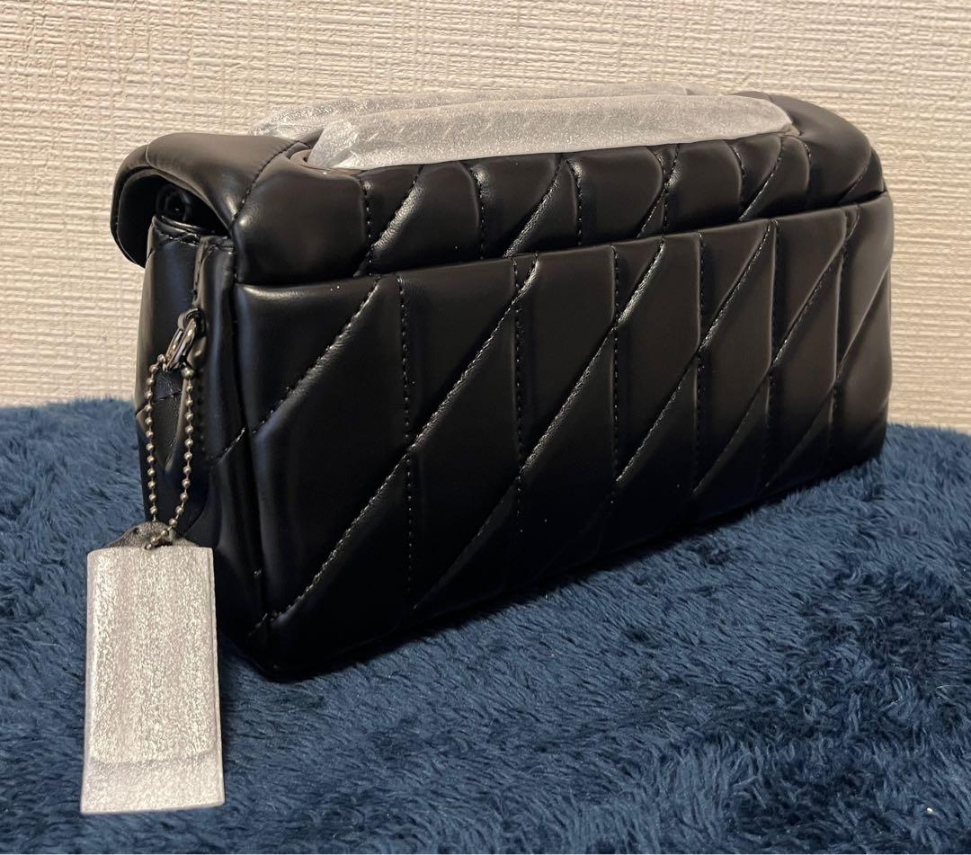 【新品】COACH タビー ショルダー バッグ 26・キルティング　シルバー金具