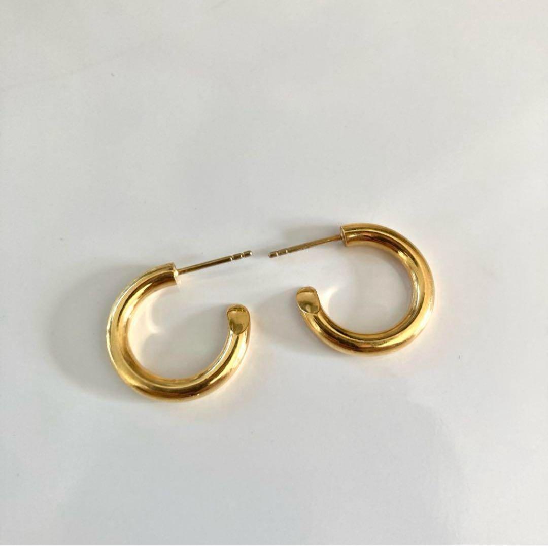 ゴールド　両耳　3.5×21mm 18k シルバー925 501同サイズ山田涼介