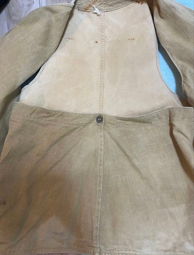 30s vintage ハーフムーン　ハンティングベスト　40s 50s