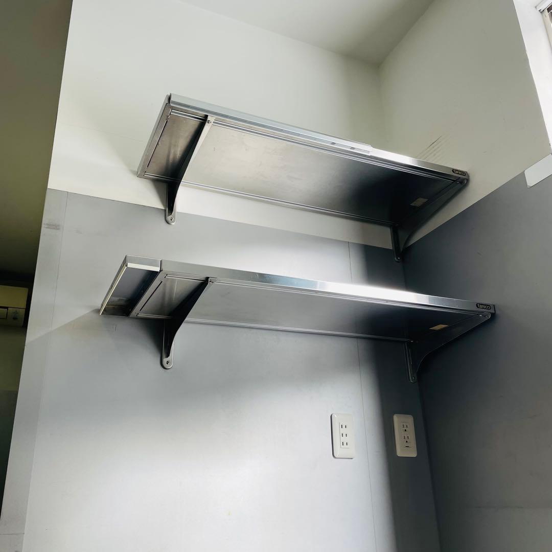 タニコー tanico 業務用 ステンレス壁付け棚 2個セット W90 厨房用