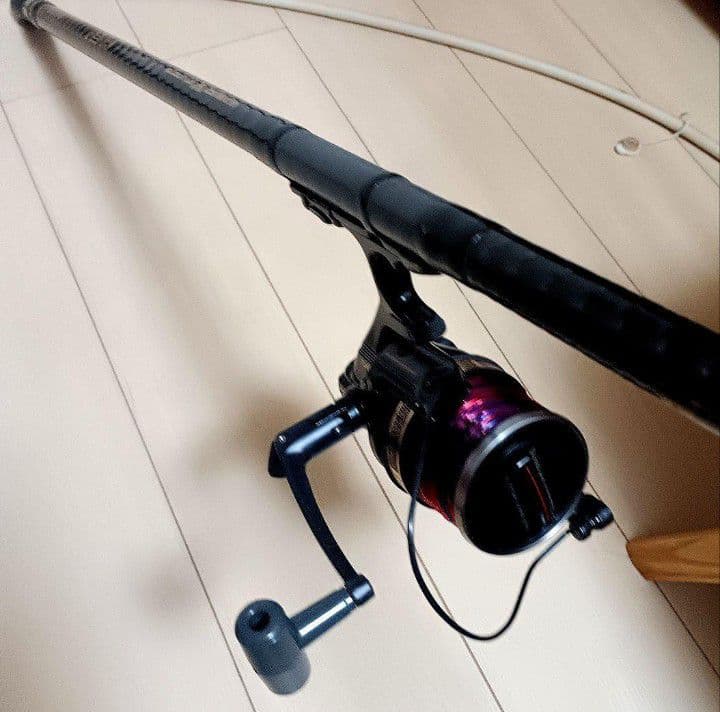 シマノハイパワーXスーパーサーフカスタム450EX！4本継ぎ投げ竿ガイド改造品