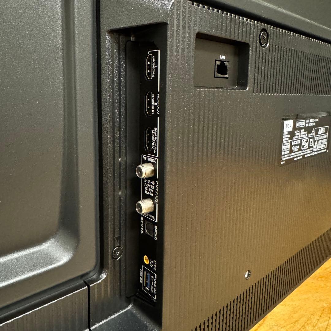 2025年製！ TCL 55V型 4K 液晶テレビ 55P61K 動画アプリ搭載