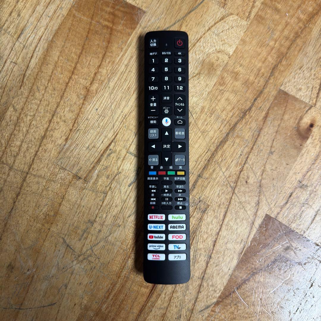 2025年製！ TCL 55V型 4K 液晶テレビ 55P61K 動画アプリ搭載