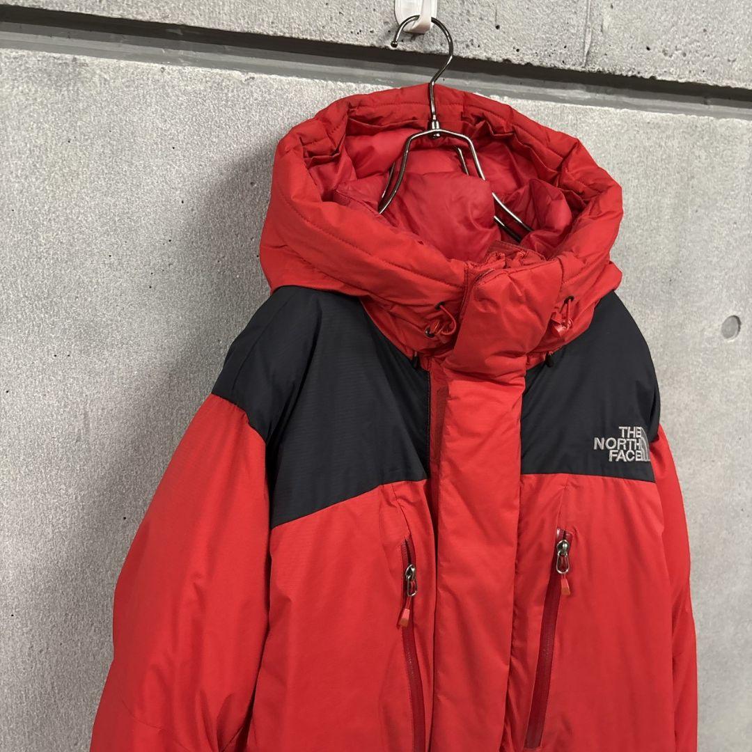 ノースフェイス　ダウンコートHYVENT レッド　メンズXL