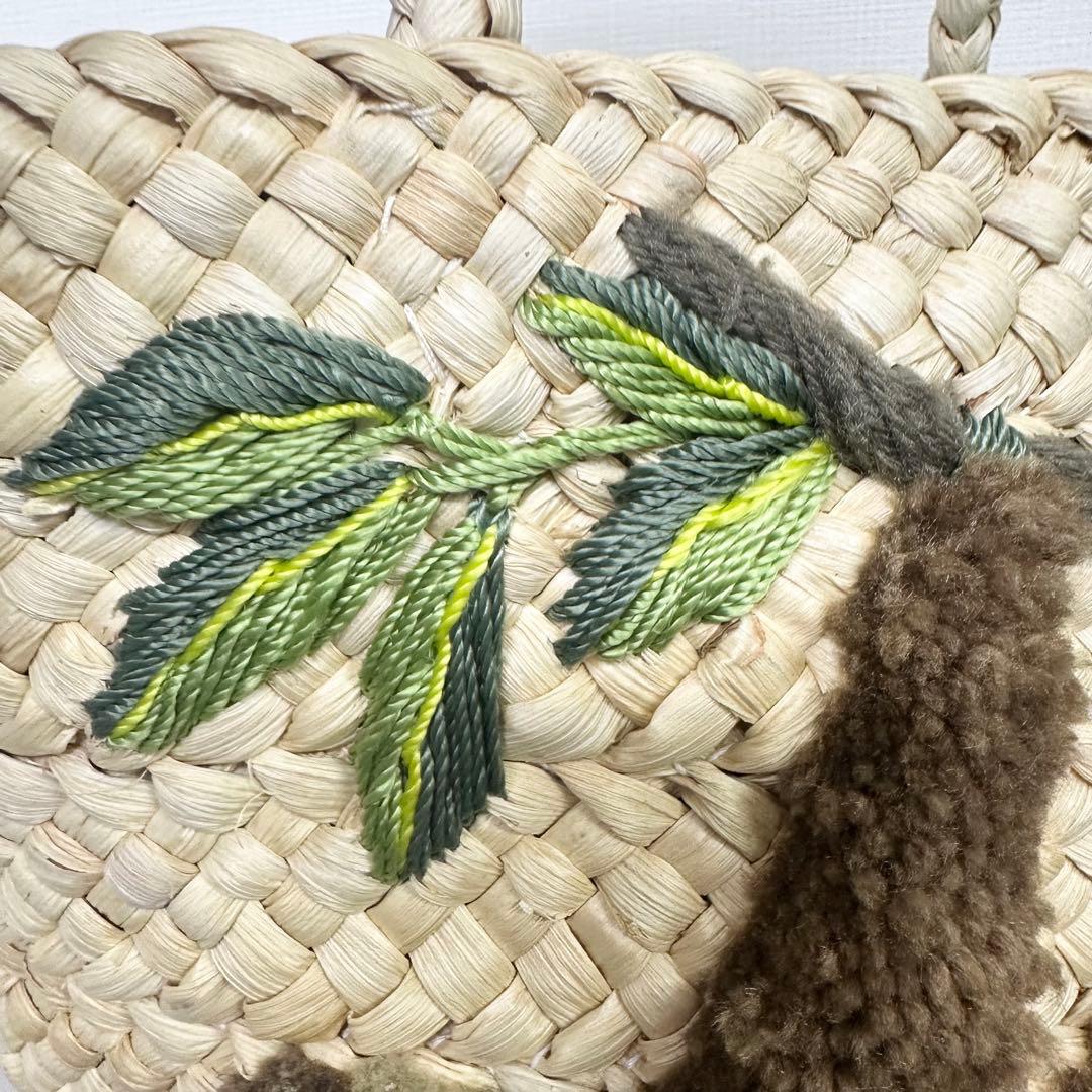 【ほのまま様】イアパピヨネ ナマケモノ カゴバッグ 美品