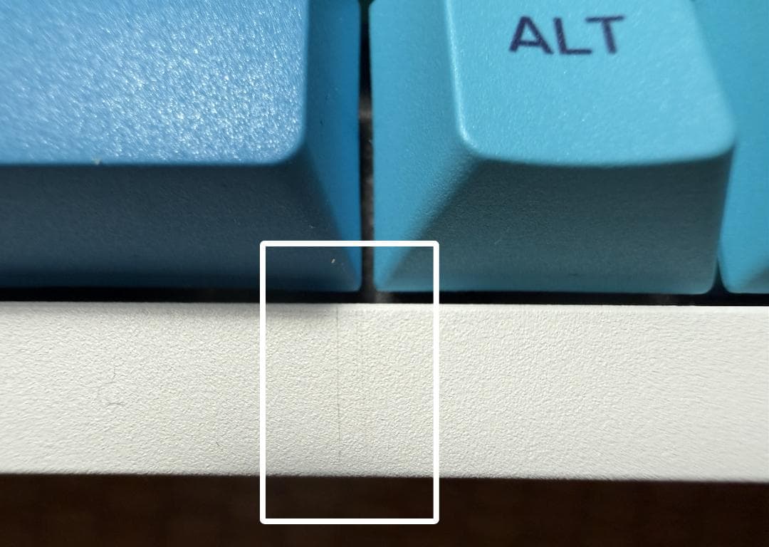 Tofu65 ホワイト 完成品 白×水色 アルミ メカニカルキーボード