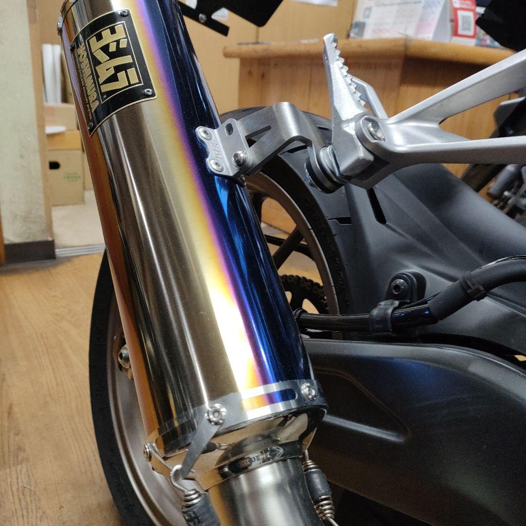 ヨシムラ　機械曲　GP-MAGNUM 105 サイクロン STB チタンブルー