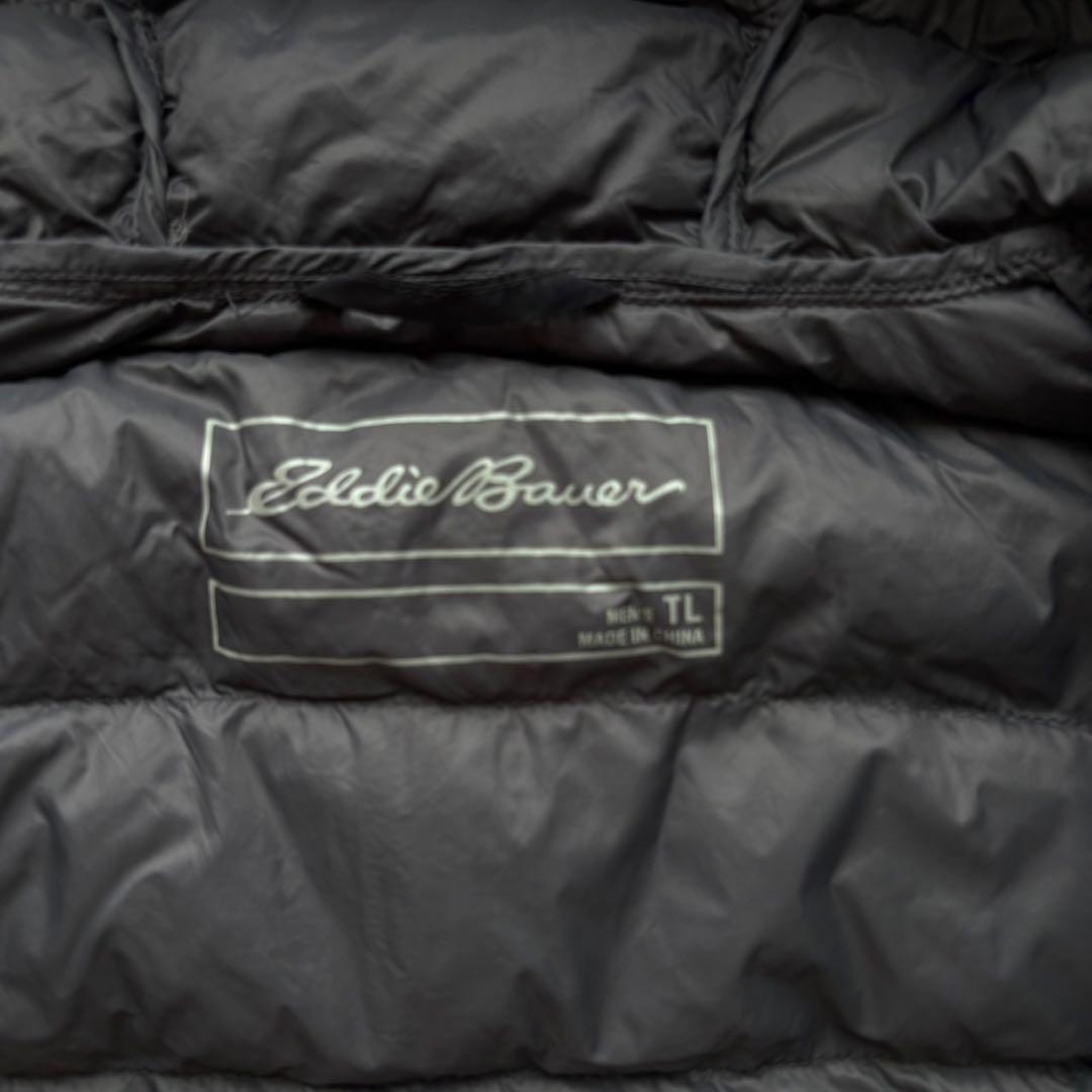 【人気カラー‼️】Eddie Bauer ダウンジャケット 軽量　ブラック L