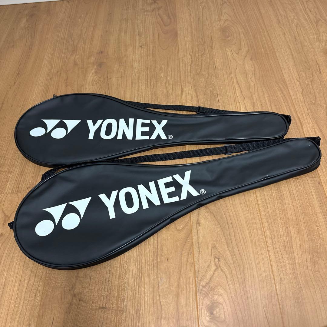 ヨネックス　バトミントン　ラケット　ナノフレア 2点セット　シャトル　ケース付