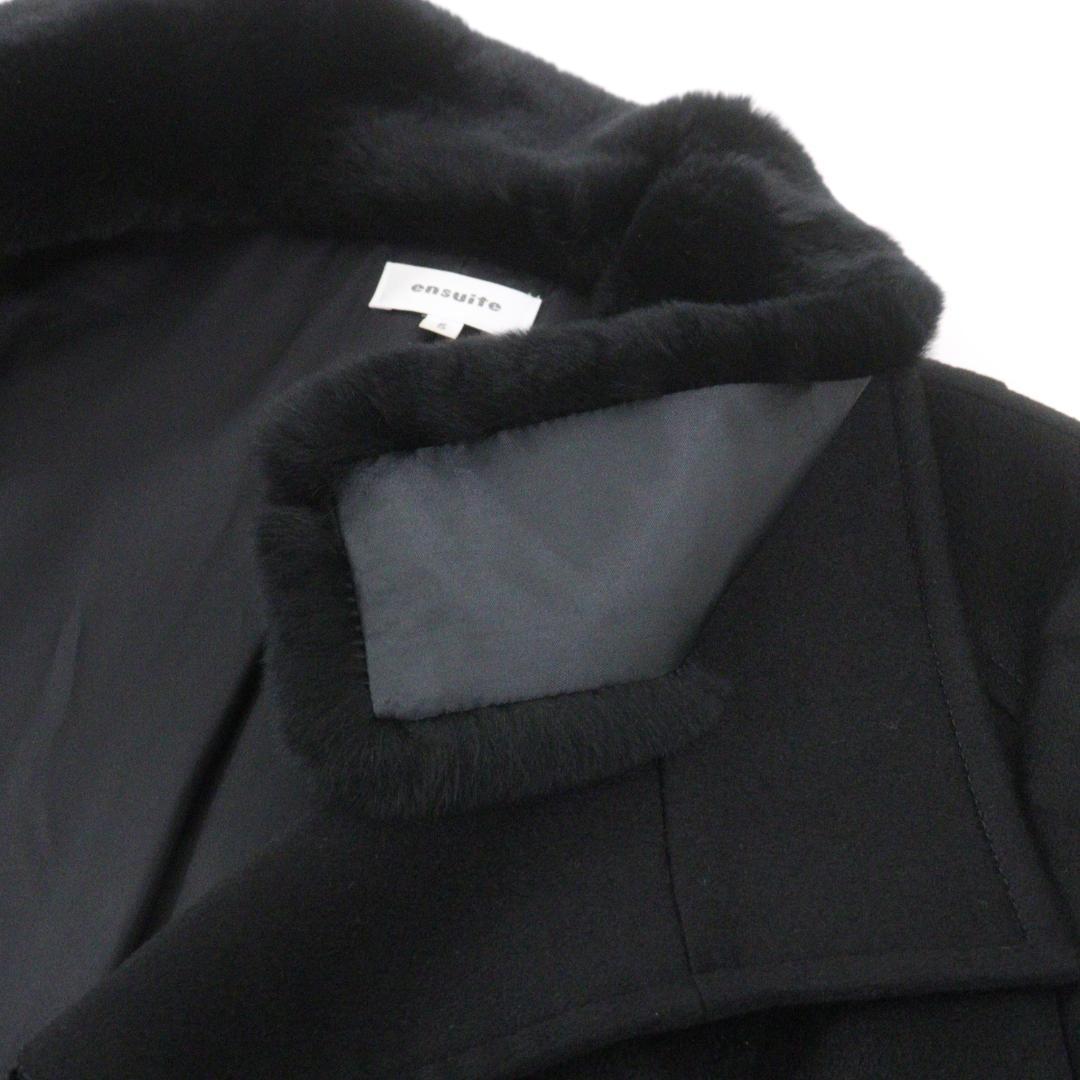 【むーみん。】ensuite Pコート カシミヤ100% ラビット