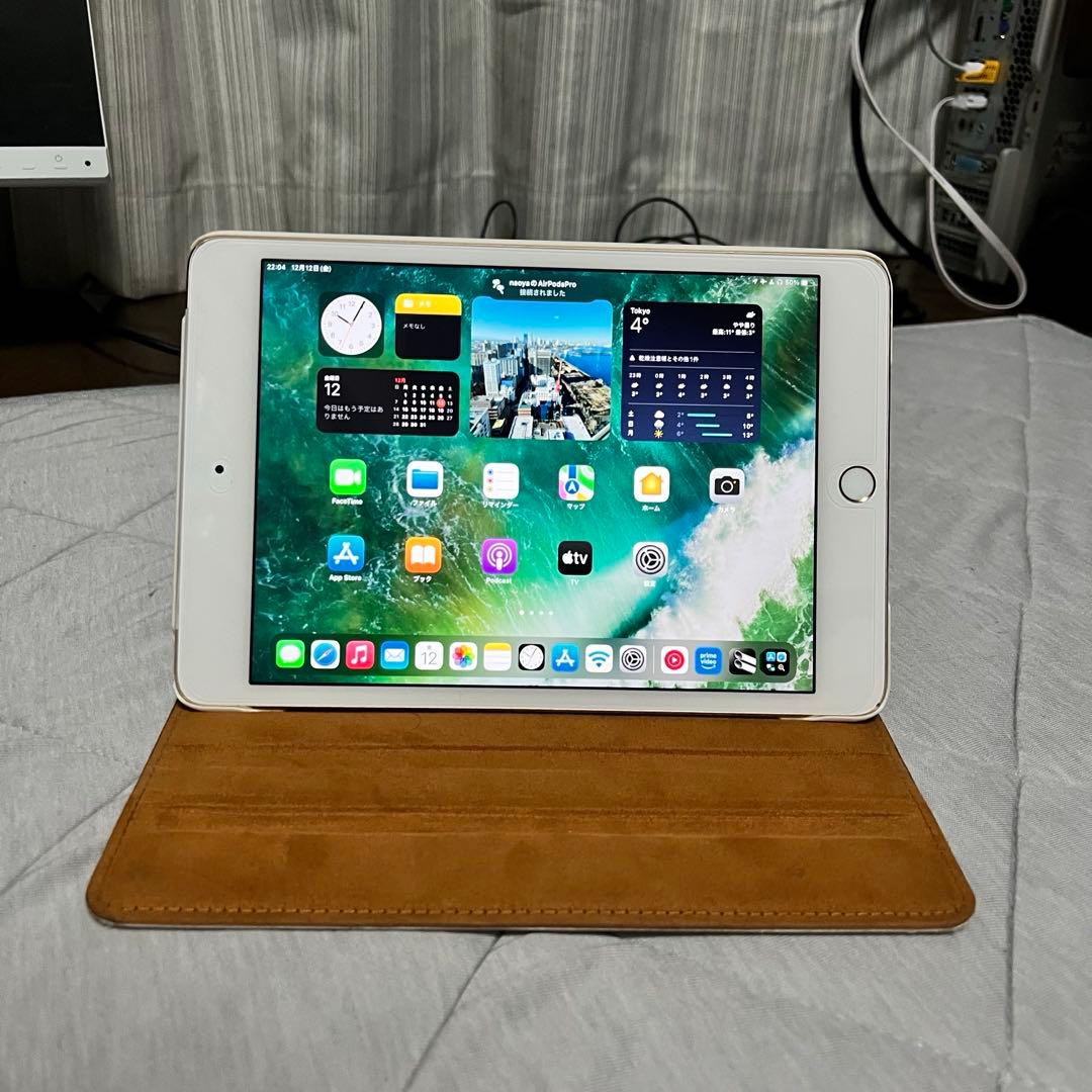 iPad mini第4世代(SIMフリー)未使用近い バッテリー状態とても良好！