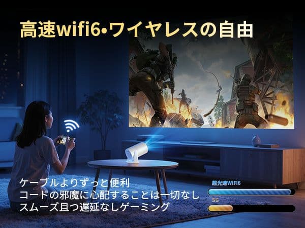 【新品】 プロジェクター 自動補正 4K Bluetooth スピーカ wifi