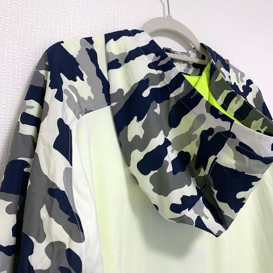 アンダーアーマー★メンズ ウィンドブレーカー ジャンパー 2XL 迷彩 蛍光