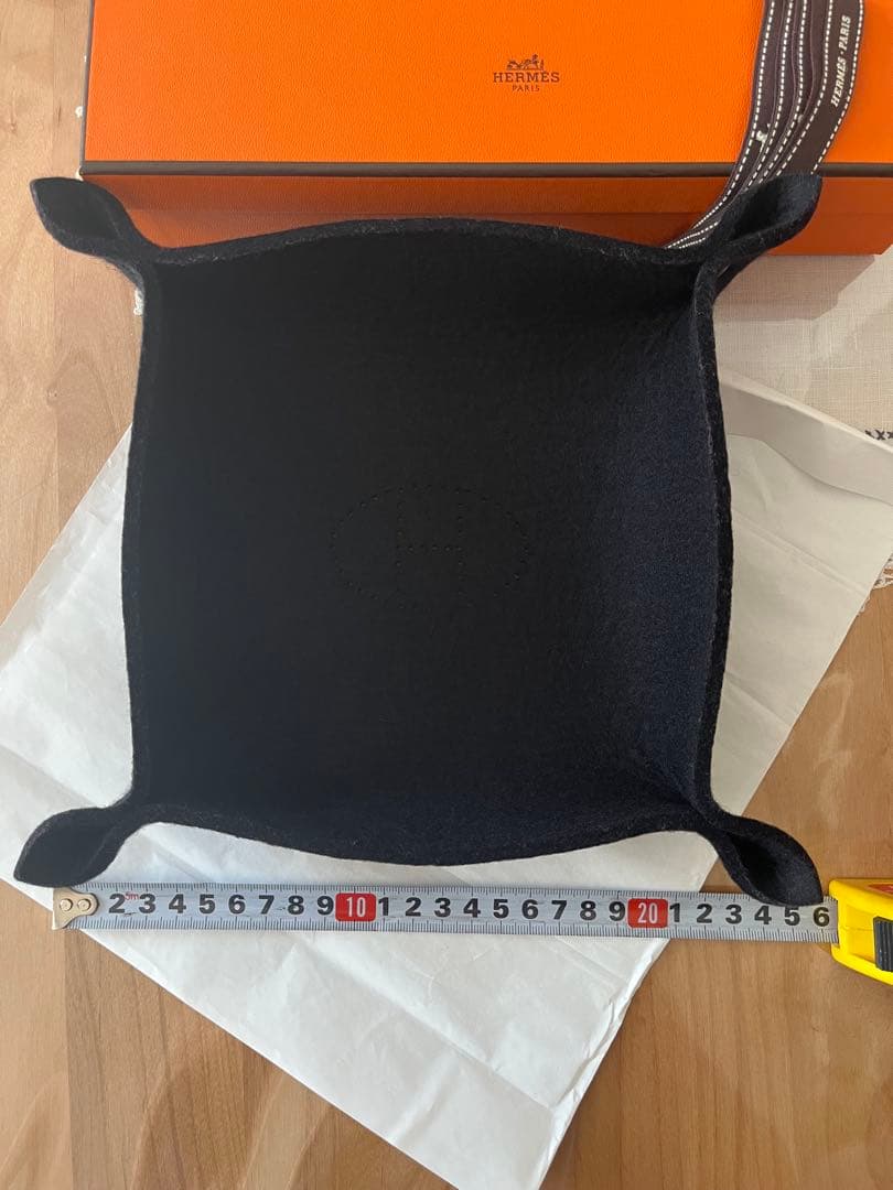 エルメス★ヴィドポッシュ フェルトトレイ アクセサリー ブラック 美品 箱有り