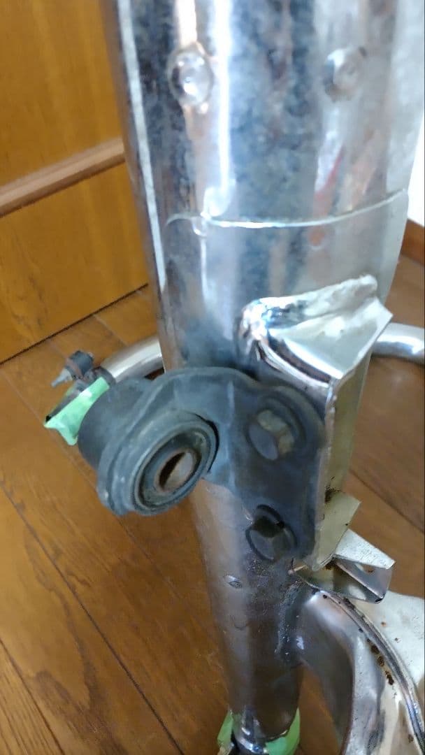 【値下げ】SR400/SR500 純正ノーマルマフラー エキパイ付 ブラケット付