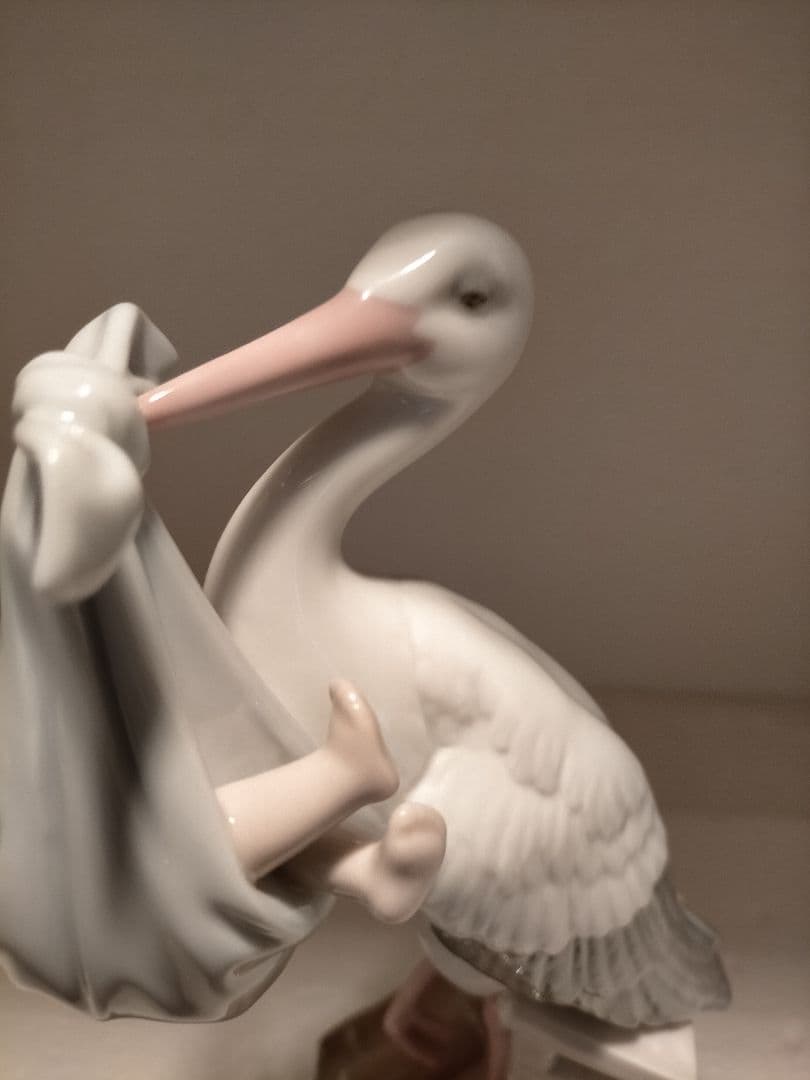 リヤドロ　lladro コウノトリの贈り物　男の子