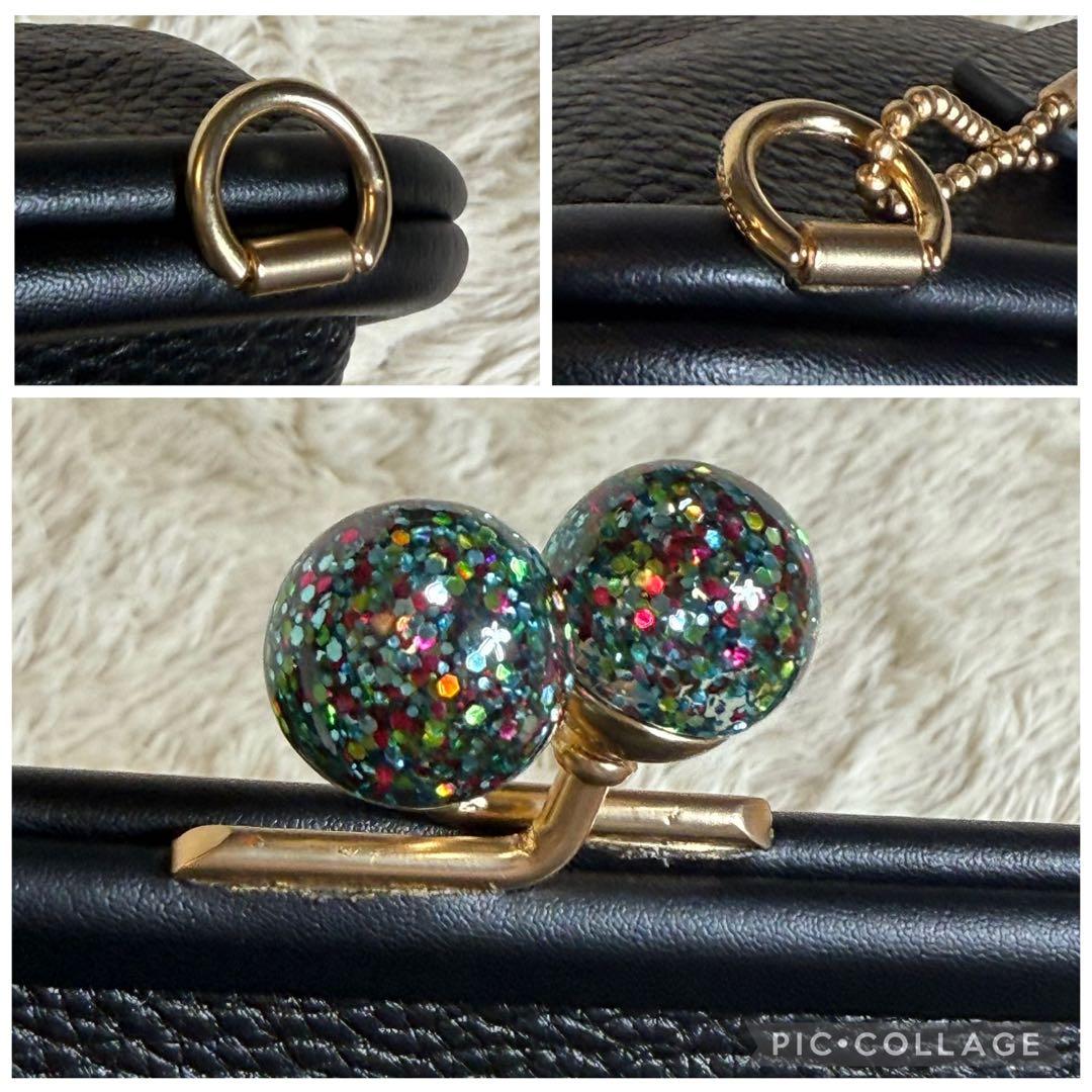 COACH コーチ キスロック がま口 チェーン ショルダーバッグ c1451