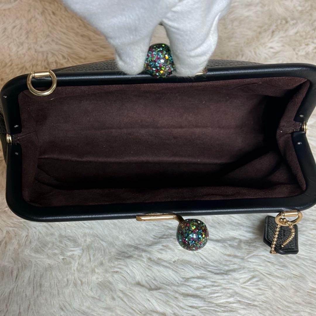 COACH コーチ キスロック がま口 チェーン ショルダーバッグ c1451