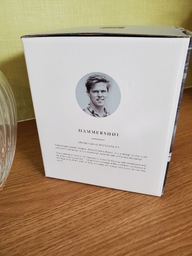 ケーラー ハンマースホイ　フラワーベース　クリア