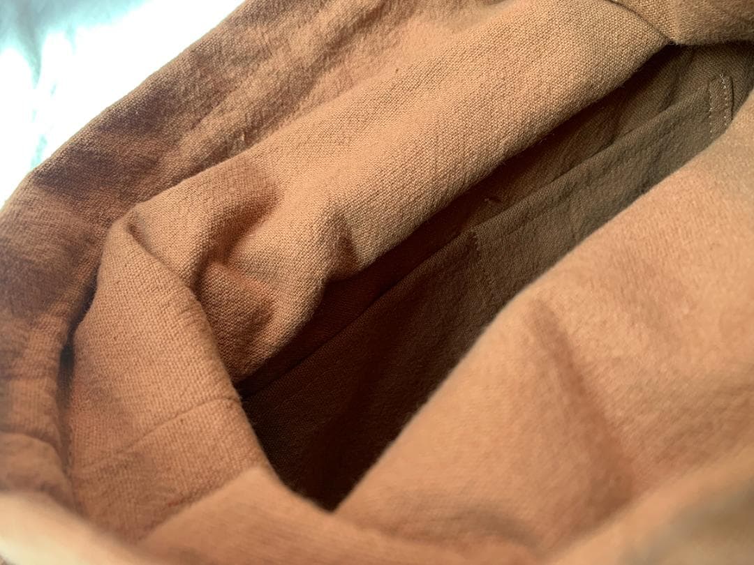 ✨美品✨六角花結び編み 山葡萄 かごバッグ 職人手編み 手提げ 内布付き